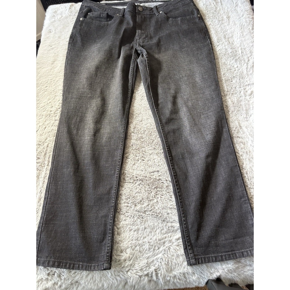 David Bitton Jackson Jeans Size 38x29 Straight‎ Stretch Black